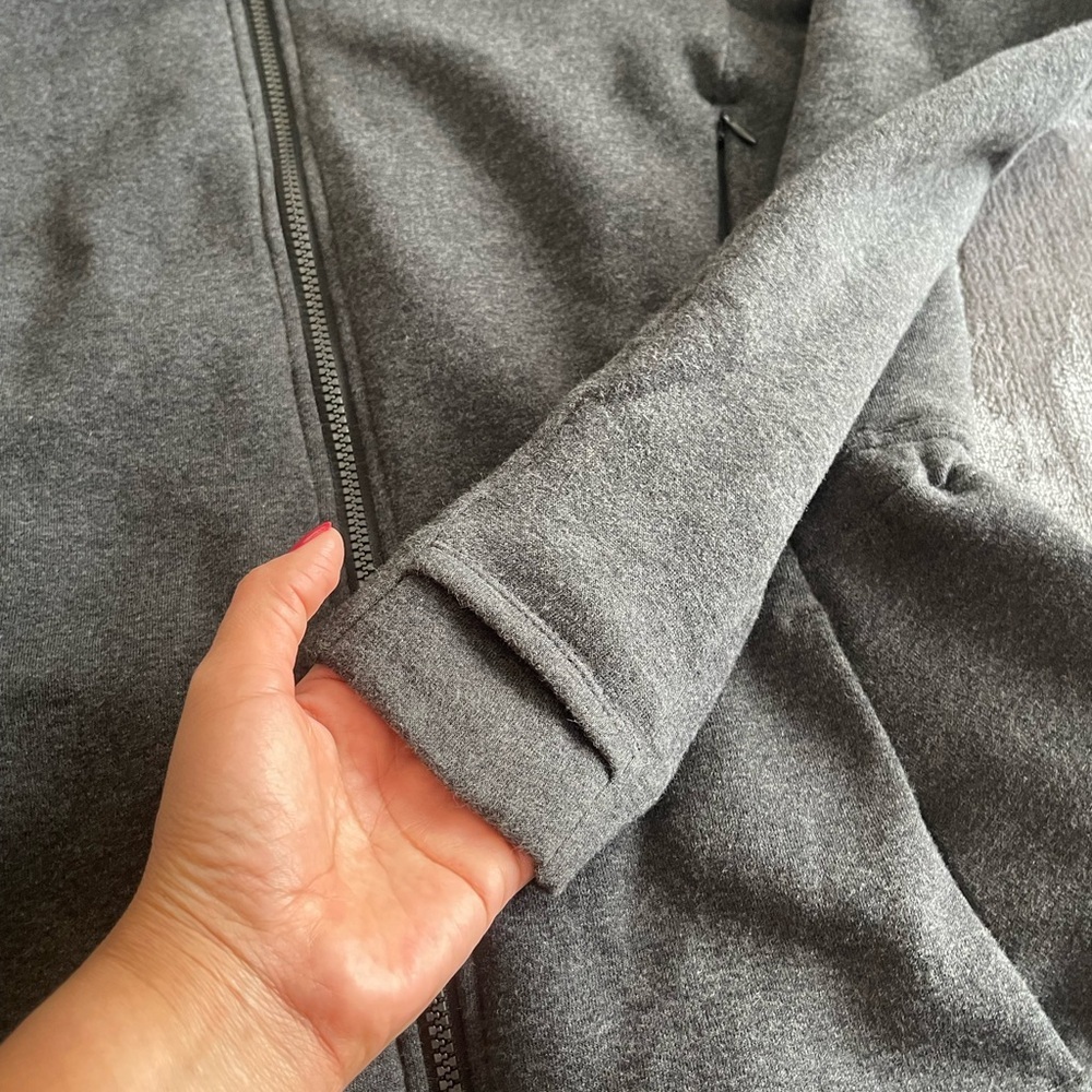LULULEMON & Go Take Off Fleece Jacket Zip Up Gray Size 4 - Picture 13 of 14